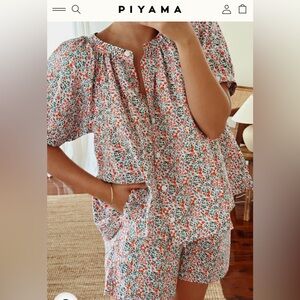 Piyama Floral Set